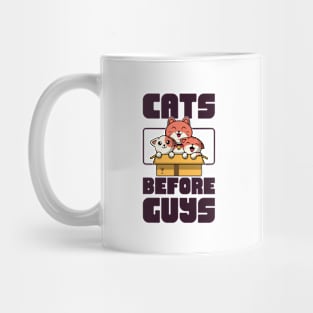 Cats Before Guys | Valentine's Day Humor Mug